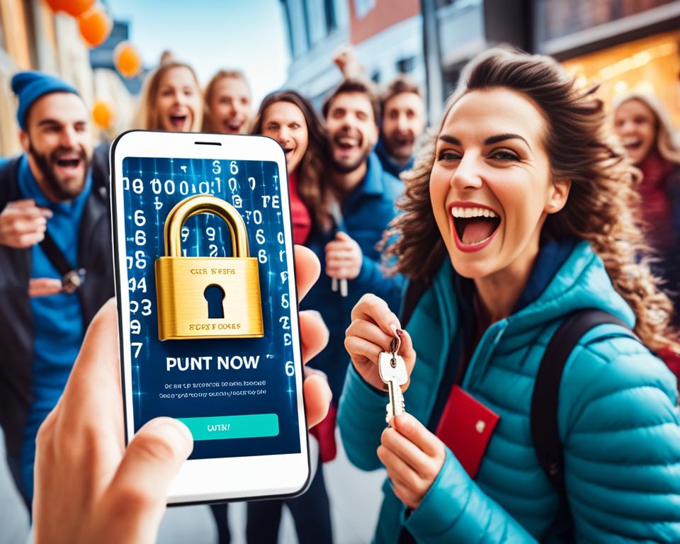 Punt promo code - woman and lock